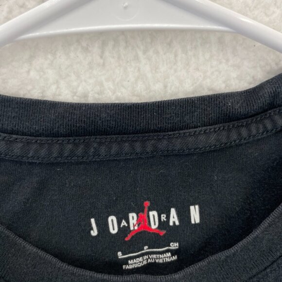 Jordan Men T-Shirt Small Black Logo Jumpman GFX Graphic Short Sleeve - Picture 2 of 6